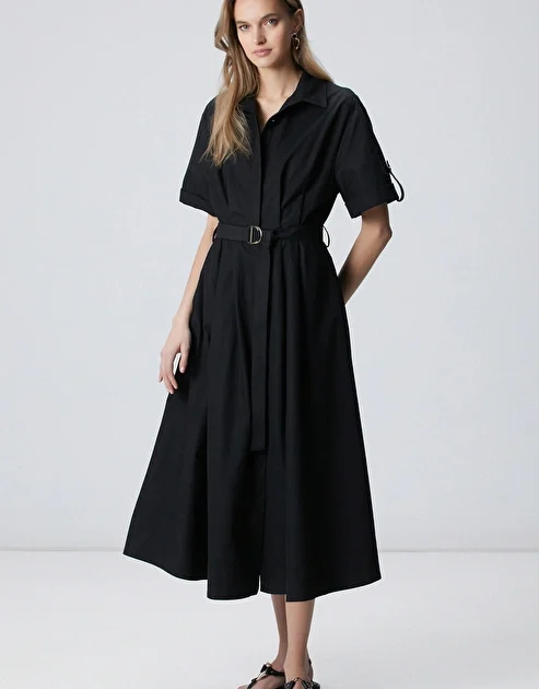 Black and Beige Dress